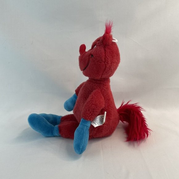Aurora Dr Seuss Fox in Socks 12" Plush Red Blue Stuffed Animal Toy 2018 - Picture 2 of 10